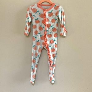 Kickee pants footie in Peaches size 6-9 months